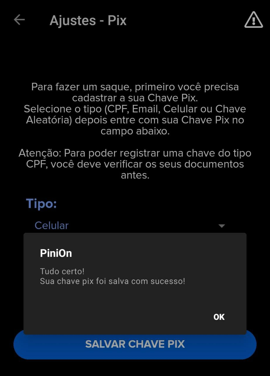 Como cadastrar minha chave Pix para realizar um saque? – Central de Ajuda